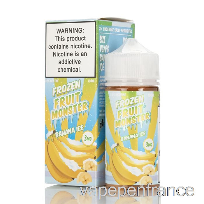Banane Glacée - Monstre De Fruits Surgelés - Stylo Vape 100 Ml 0 Mg